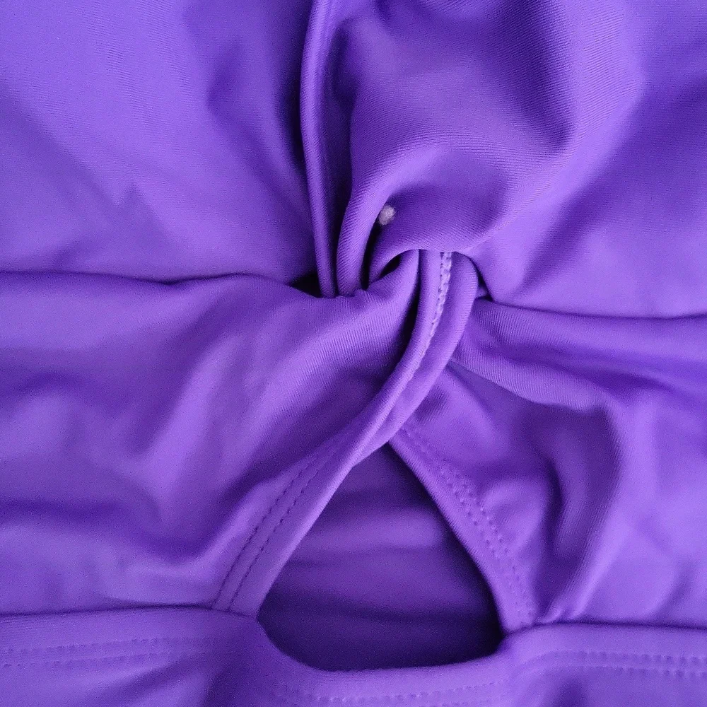NWOT Vibrant Purple One-Shoulder Swimsuit - Picture 10 of 12
